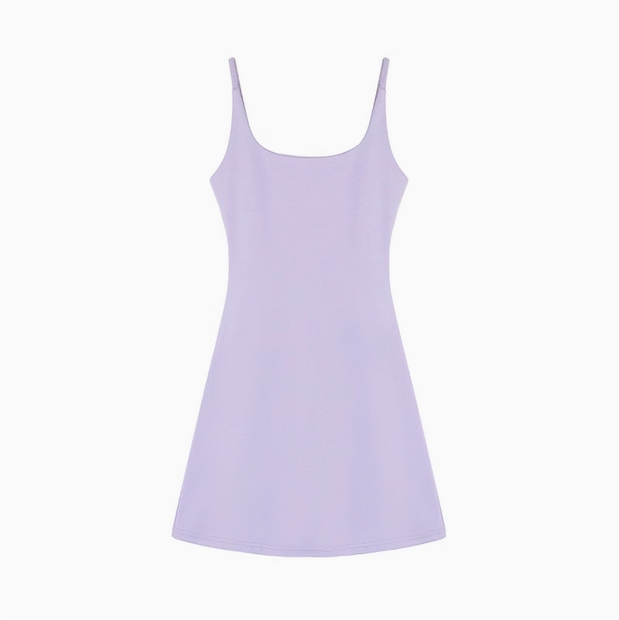 纯欲风性感吊带裙女装夏季裙子小众收腰显瘦紫色连衣裙小个子短裙